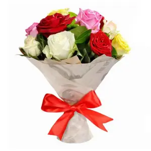 Букет из Разноцветных Роз